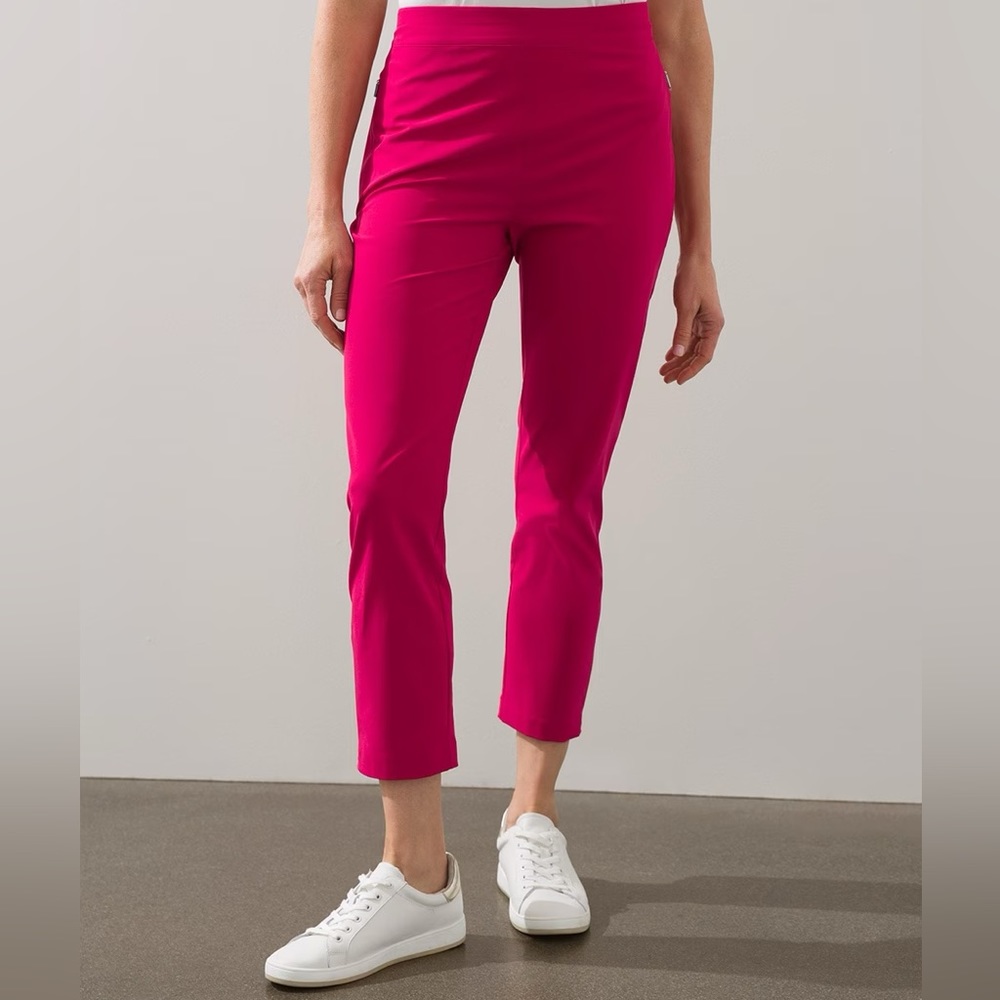 Chico’s Brand New Zip Hem Crops Pants Pink